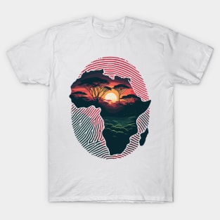 Africa Fingerprint T-Shirt